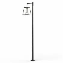 Lampadaire Lampiok 4 N°4 Tube en foncé Diffuseur plexiglas noir (175028000)