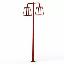 Lampadaire Lampiok 4 N°5 Rouge tomate Diffuseur clair (175030110)
