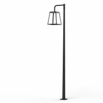 Lampadaire Lampiok 4 N°3 en plexiglas Noir Diffuseur opale (175035000)