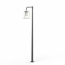 Lampadaire Lampiok 4 N°4 Tube en plexiglas Gris noir 107 - Blanc pur (175228101)