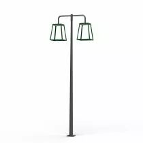 Lampadaire Lampiok 4 N°5 Gris noir 107 - Vert sapin Diffuseur clair (175230067)