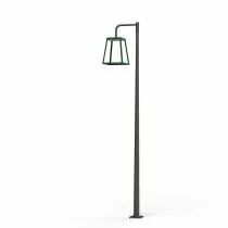 Lampadaire Lampiok 4 N°3 en plexiglas Gris noir 107- Vert Diffuseur opale (175235067)