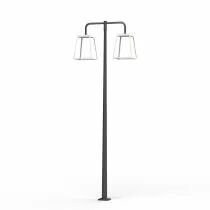 Lampadaire Lampiok 4 N°5 en plexiglas satiné Gris 107 - Blanc pur (175239101)
