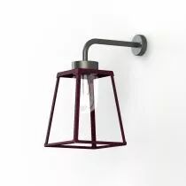 Applique Lampiok 2 N°3 Rouge vin 066 - Gris noir Diffuseur opale (178006066)