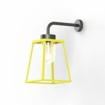 Applique Lampiok 2 N°3 Jaune soufre 068 - Gris noir Diffuseur opale (178006068)