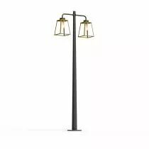 Lampadaire Lampiok 2 N°5 Laiton vernis teinté 070 - Gris Diffuseur opale (178014070)