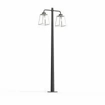 Lampadaire Lampiok 2 N°5 Blanc pur 101 - Gris noir Diffuseur opale (178014101)