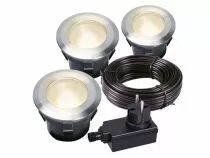 Garden lights - larch set - spot a encastrer - 12v - 30lm - 1w - 3000k (GL4058603)