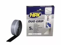 Fixation duo grip &agrave; clip r&eacute;ajustable - noir 25mm x 2m (HPXDG2502)