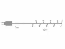Novalight led - 6 m - 40 lampes blanches - fil vert - 24 v (NV-LED-6-24V-W)