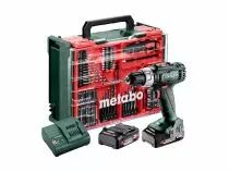 Sb 18 l marteau perforateur sans fil, 18v 2 x 2ah li-power, chargeur sc 30, mallette de transport en plastique, atelier mobile (