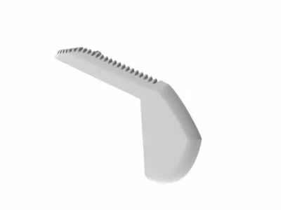 Capuchon en abs pour alu-stair - gauche - gris (EC-ST-L)
