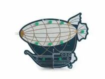 Zeppelin r&eacute;tro - kit de soudage &eacute;ducatif (WSL222)