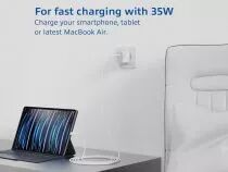 Chargeur usb, 1 x usb-c, fonction power delivery, 35w, 1,75a, blanc (ACTAC2135)