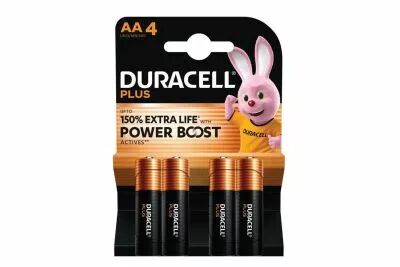 Duracell - pile alcaline boost 1.5 v aa mn1500 - 4 pcs (BDBLR06-BL4)