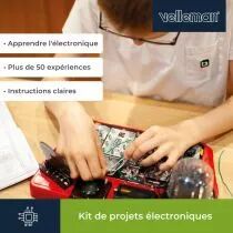 Kit de projets &eacute;lectroniques - 50 exp&eacute;riences - circuit lab (KNS130)
