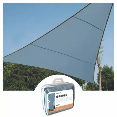 Voile solaire - triangle - 3.6 x 3.6 x 3.6 m - couleur : gris ardoise clair (GSS3360BG)