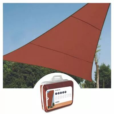Voile solaire - triangle - 3.6 x 3.6 x 3.6 m - couleur : terracotta (GSS3360TR)