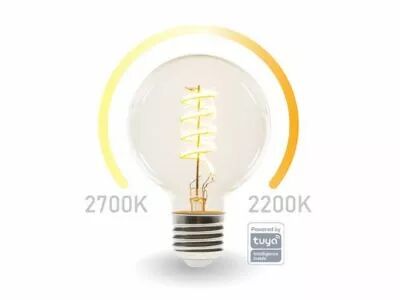 Ampoule led wifi smart - blanc chaud & blanc chaud intense - e27 - g95 (SMART1212)
