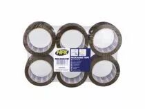 Ruban d'emballage pack de 6 rouleaux - brun 50mm x 66m (HPXVB5066P)
