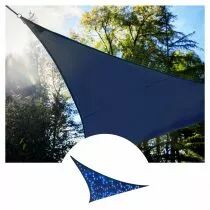Voile solaire led - ciel &eacute;toil&eacute; - triangulaire - 3.6 x 3.6 x 3.6 m - bleu fonc&eacute; (GSS36MLEDSKY)