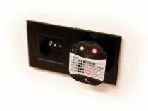 Testeur de tension et de terre pour prise murale - cat ii - 230 v - indication par led et buzzer - type e/f (france/allemagne) (