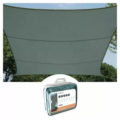 Voile solaire - rectangulaire - 2 x 3 m - couleur : gris vert (GSS4320GG)