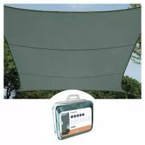 Voile solaire - rectangulaire - 2 x 3 m - couleur : gris vert (GSS4320GG)