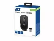 Souris sans fil noire 1000/1200/1600 dpi (ACTAC5125)