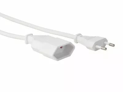 Rallonge - 1.8 m - blanc - 2g0.75 - cee 7/16  fiche euro + c7 (EC018DWN)