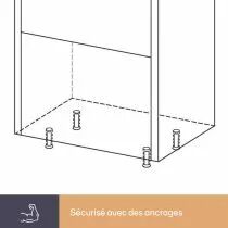 Bo&icirc;te de d&eacute;p&ocirc;t pour paquets - helsinki - gris fonc&eacute; (BG57000V2)