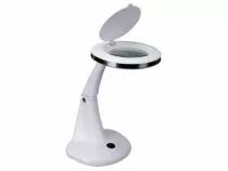 Lampe de bureau led avec loupe 3 + 12 dioptries - 6 w - 30 led - blanche (VTLLAMP5WN)