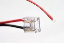 C&acirc;ble avec 1 connecteur poussoir pour bande led cob - 1m (LCON39)