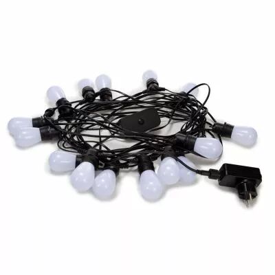Tuya led - 15 m - 15 lampes blanches - c�ble noir - smart (V-TUYA-15-WWCW)