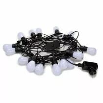 Tuya led - 15 m - 15 lampes blanches - c&agrave;ble noir - smart (V-TUYA-15-WWCW)