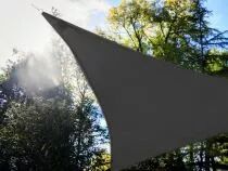Voile solaire avec contour led - triangulaire - 3.6 x 3.6 x 3.6 m - anthracite (GSST36MLEDSPA)