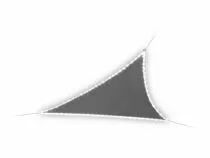 Voile solaire avec contour led - triangulaire - 3.6 x 3.6 x 3.6 m - anthracite (GSST36MLEDSPA)