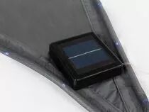 Voile solaire avec contour led - triangulaire - 3.6 x 3.6 x 3.6 m - anthracite (GSST36MLEDSPA)