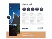 Voile solaire avec contour led - triangulaire - 3.6 x 3.6 x 3.6 m - anthracite (GSST36MLEDSPA)