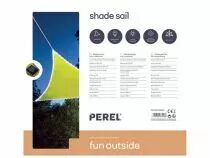 Voile solaire avec contour led - triangulaire - 3.6 x 3.6 x 3.6 m - citron vert (GSST36MLEDSPGR)