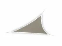 Voile solaire avec contour led - triangulaire - 3.6 x 3.6 x 3.6 m - taupe (GSST36MLEDSP)