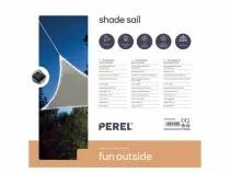 Voile solaire avec contour led - triangulaire - 3.6 x 3.6 x 3.6 m - taupe (GSST36MLEDSP)