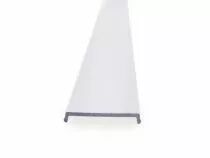 Diffuseur pour profil&eacute;s des s&eacute;ries pl, pla, rpl, rpla, pl35s, pl35d, spl - polycarbonate uv-st. - 2 m - claire/prismatique (AB-P