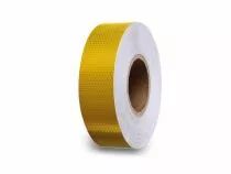 Adh&eacute;sif r&eacute;fl&eacute;chissant en nid d'abeille 5cm x 5m - jaune (PT-RFH5X5Y)
