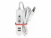 Bloc multiprise - 1 prise euro et 2 ports usb - id&eacute;al en voyage (WTA26WUSB)