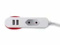 Bloc multiprise - 1 prise euro et 2 ports usb - id&eacute;al en voyage (WTA26WUSB)