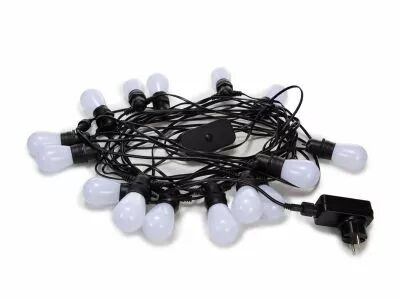 Tuya led - 15 m - 15 lampes multicolores - c�ble noir - smart (V-TUYA-15-RGBW)
