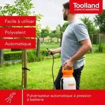 Pulv&eacute;risateur &agrave; pression avec batterie rechargeable - 8 l (DTB10001)