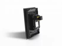 Module de commande en verre avec 4 touches tactiles (version noire) (VMBGP4-B-20)
