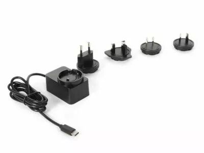 Chargeur compact avec connexion usb - 5 vcc - 2.5 a max. - 15 w max. - type c - avec 4 fiches de voyage (PSS6EUSB41BT/C)